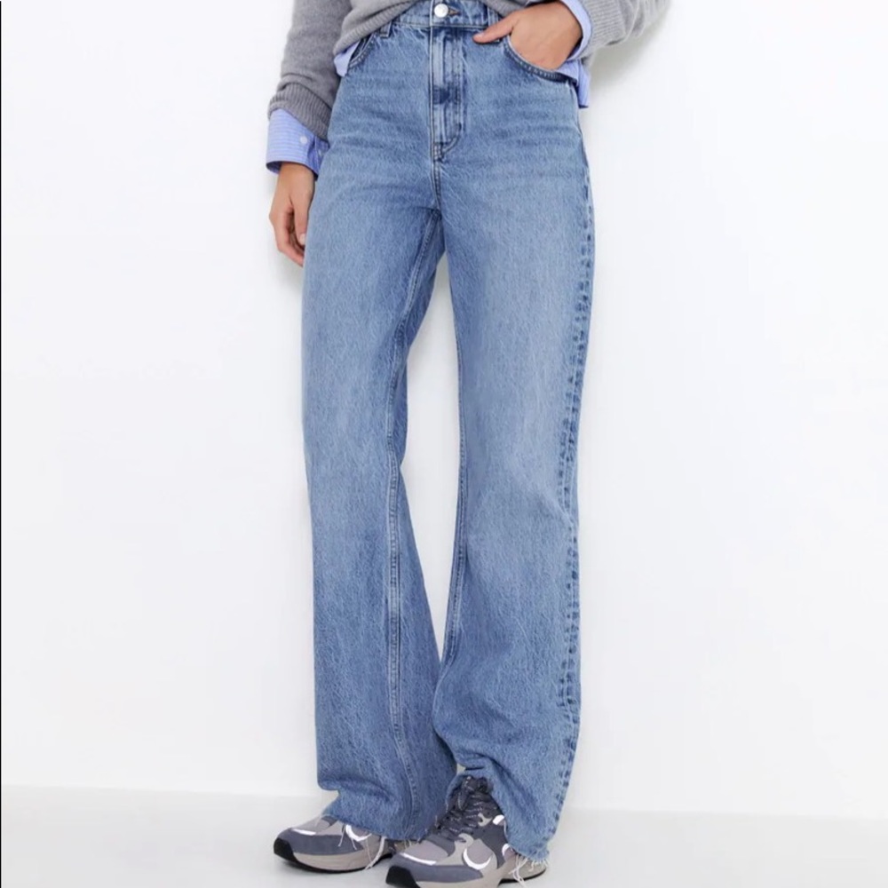 Black Zara Wide Leg Jeans